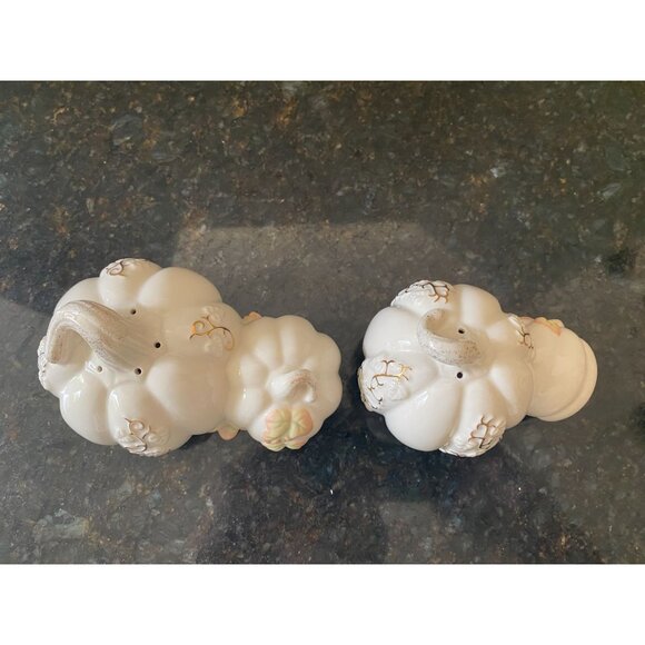 Lenox "Golden Harvest" Pumpkin Salt and Pepper Set, NIB - Picture 7 of 9
